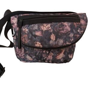 Lululemon Festival Bag II Gray Pink Frosted Rose Floral Crossbodyssbody